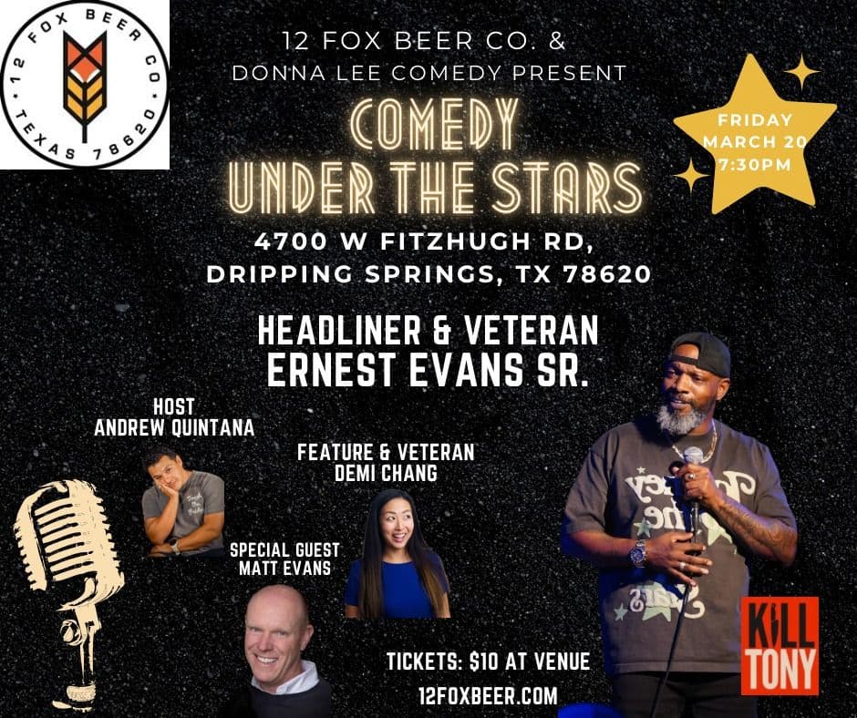 Comedy Under the Stars at 12 Fox