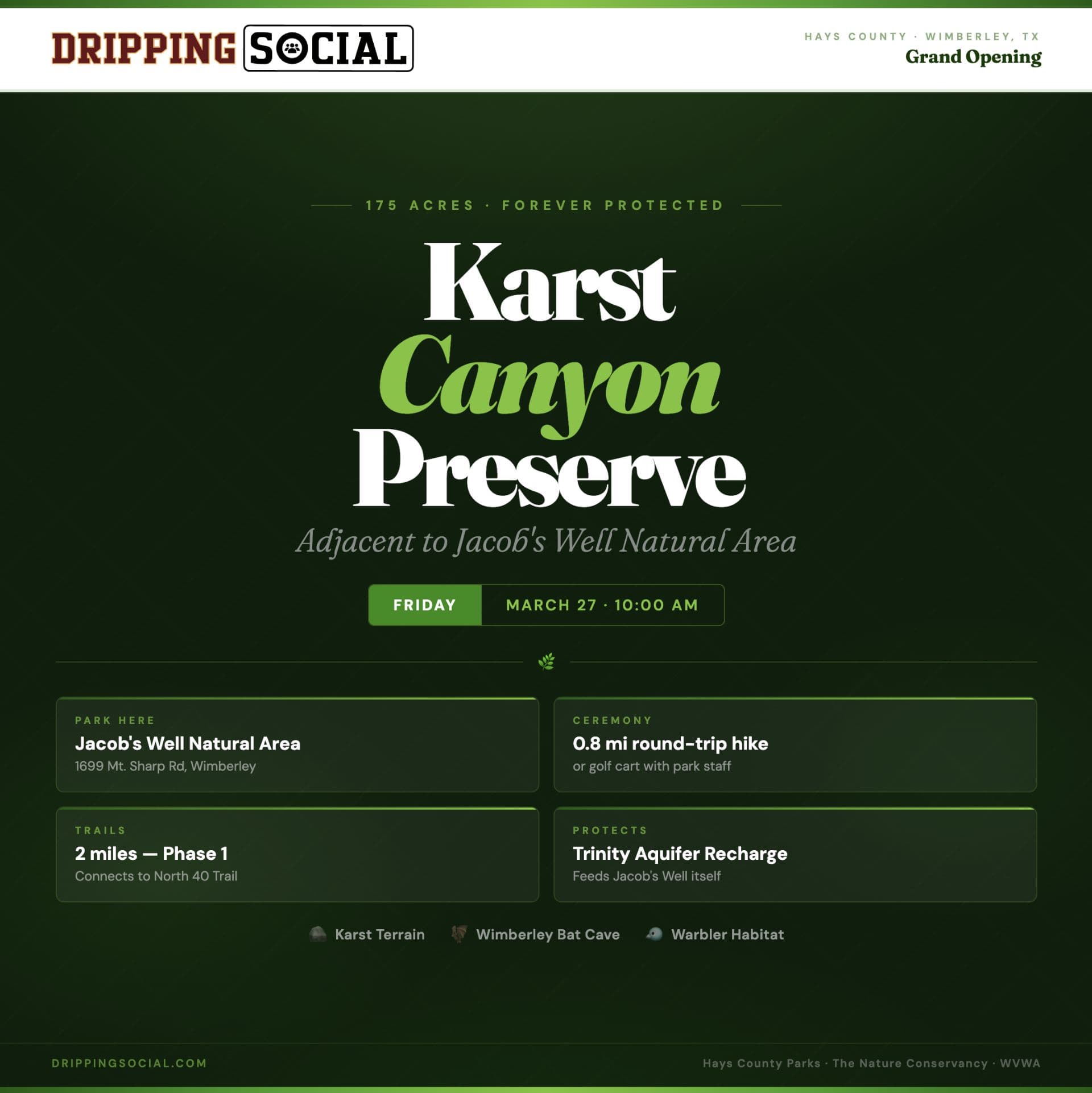 Karst Canyon Preserve Ribbon Cutting