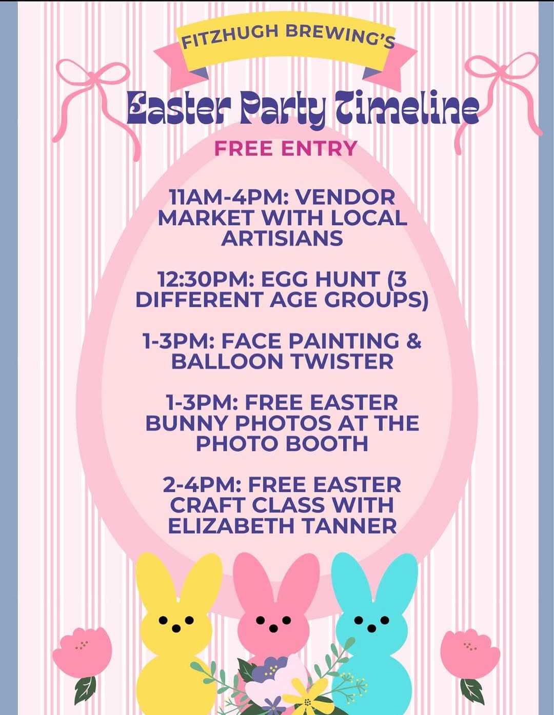 Annual Easter Party at Fitzhugh Brewing — April 4