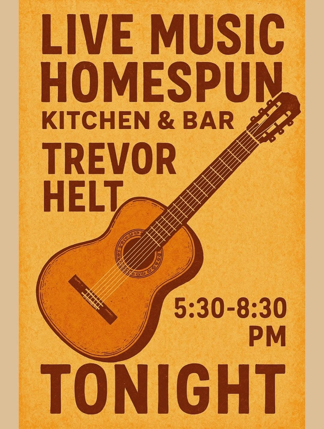Trevor Helt Live at Homespun Kitchen and Bar — 1 of 8