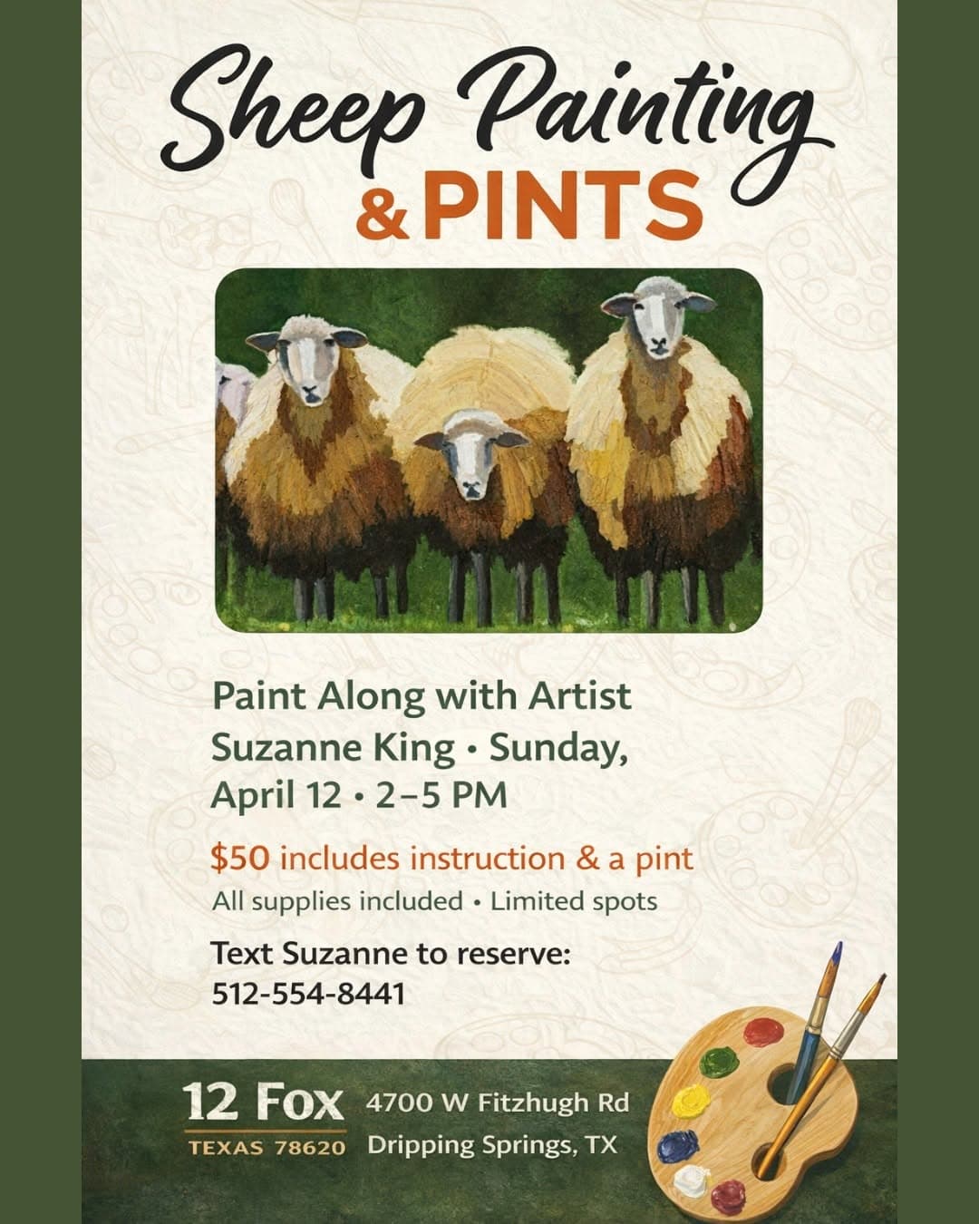 Sheep Painting & Pints at 12 Fox Beer Co — 1 of 2