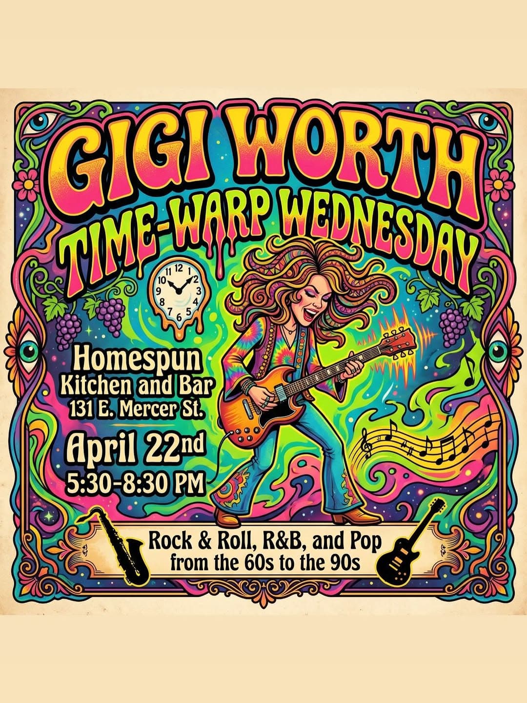 Time Warp Wednesday with Gigi Worth at Homespun Kitchen and Bar — 1 of 5