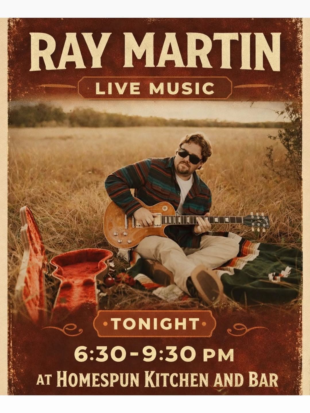 Ray Martin Live Music & Blackened Prime Rib at Homespun Kitchen and Bar — 1 of 4