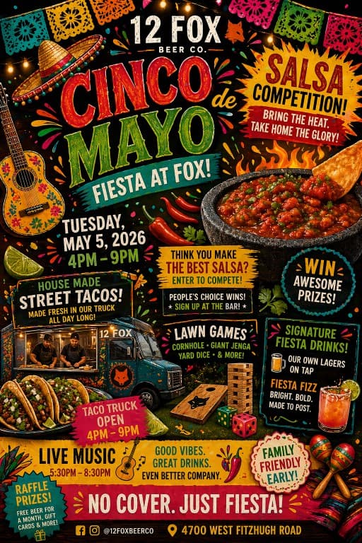 Cinco de Mayo Fiesta at 12 Fox Beer Co