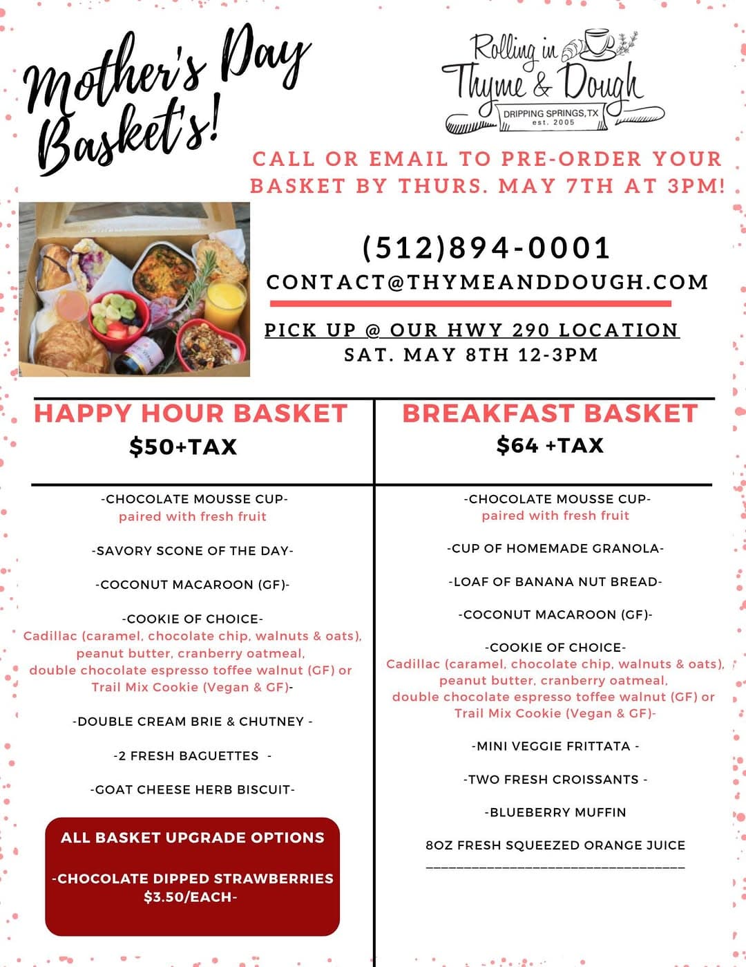 Mother's Day Gift Baskets at Rolling in Thyme & Dough — 1 of 2