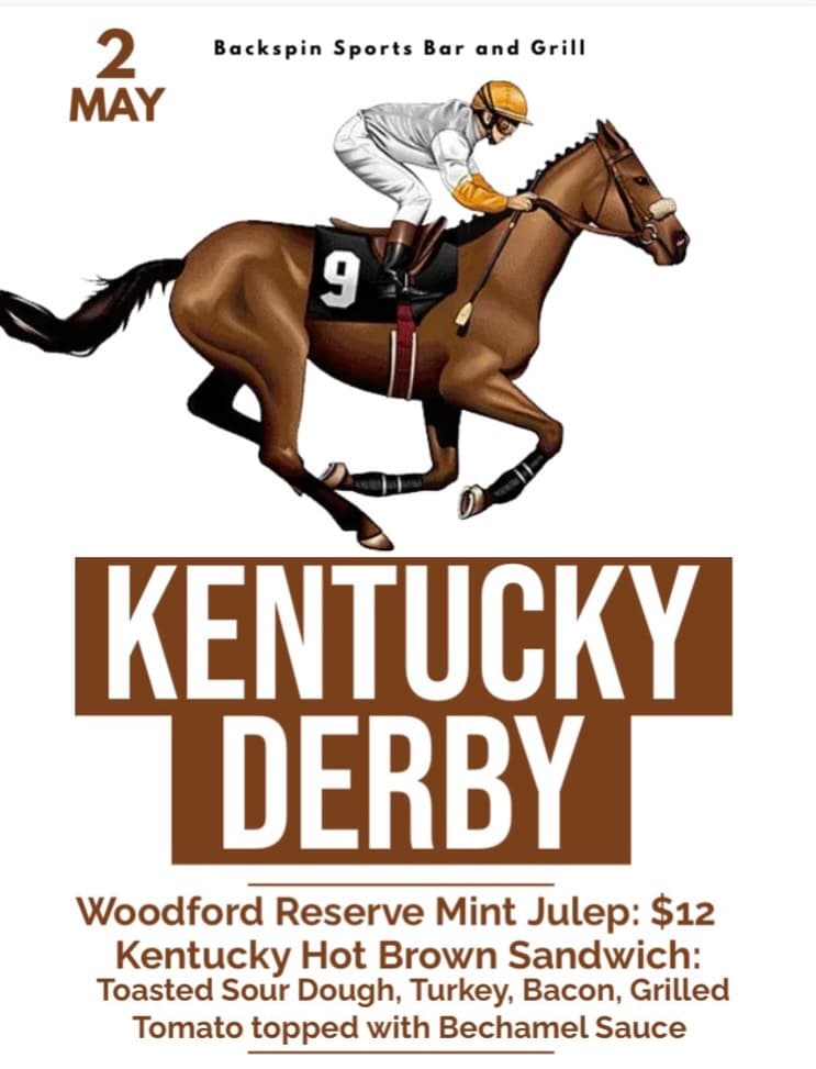 Kentucky Derby Specials at Backspin Texas Sports Bar & Grill — 1 of 2