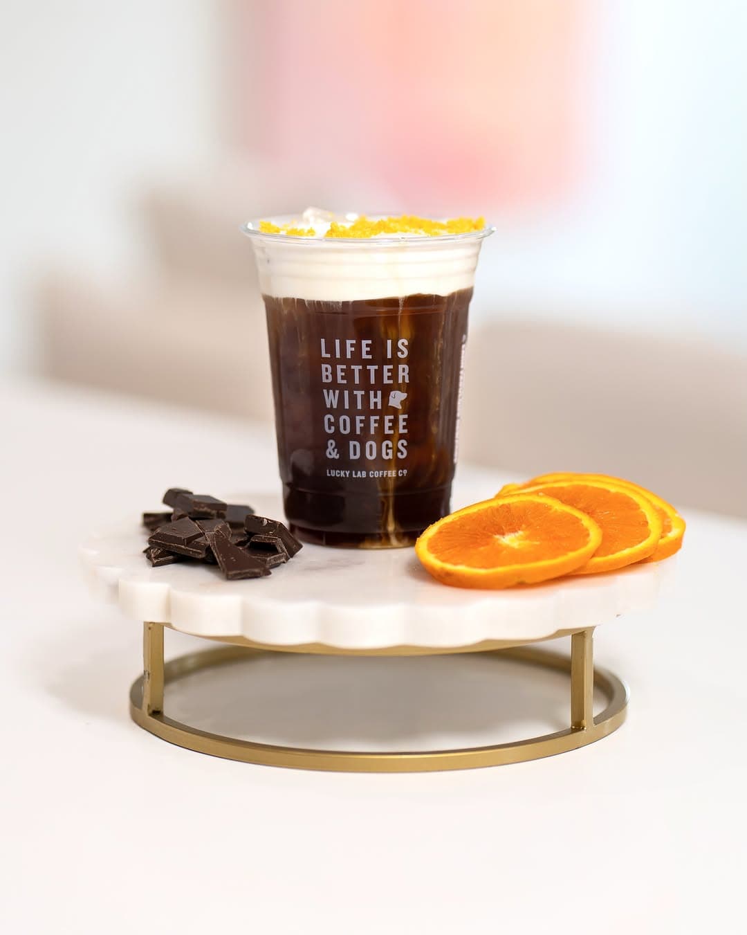 Dark Chocolate Citrus Cold Foam Cold Brew at Lucky Lab Coffee Co. — 1 of 2