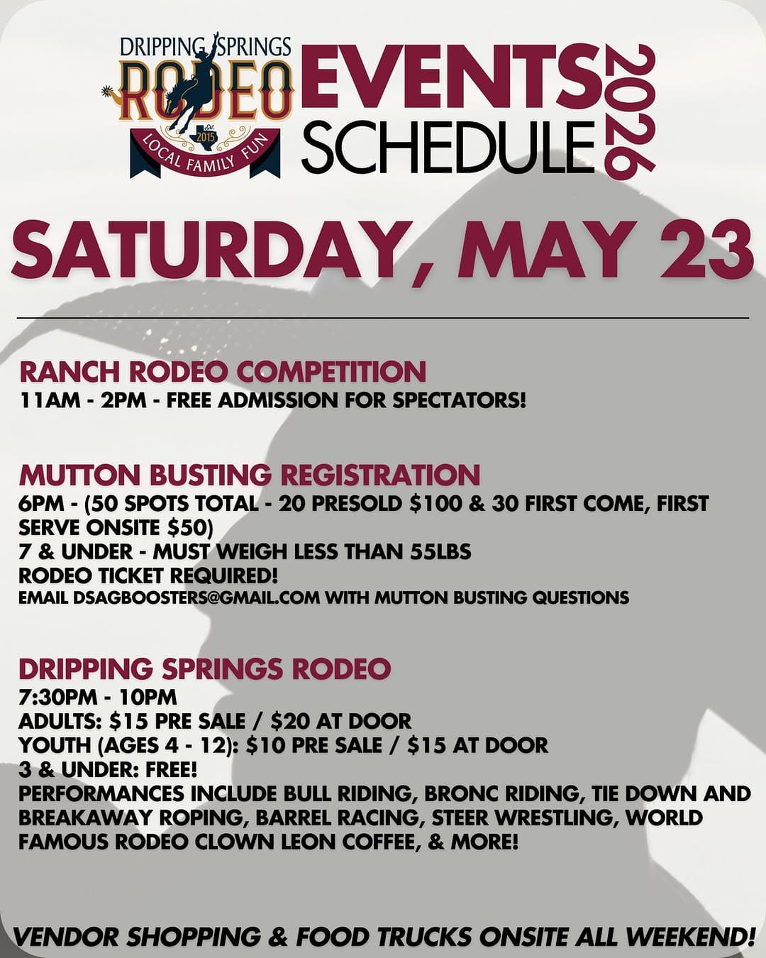 Dripping Springs Rodeo – Saturday