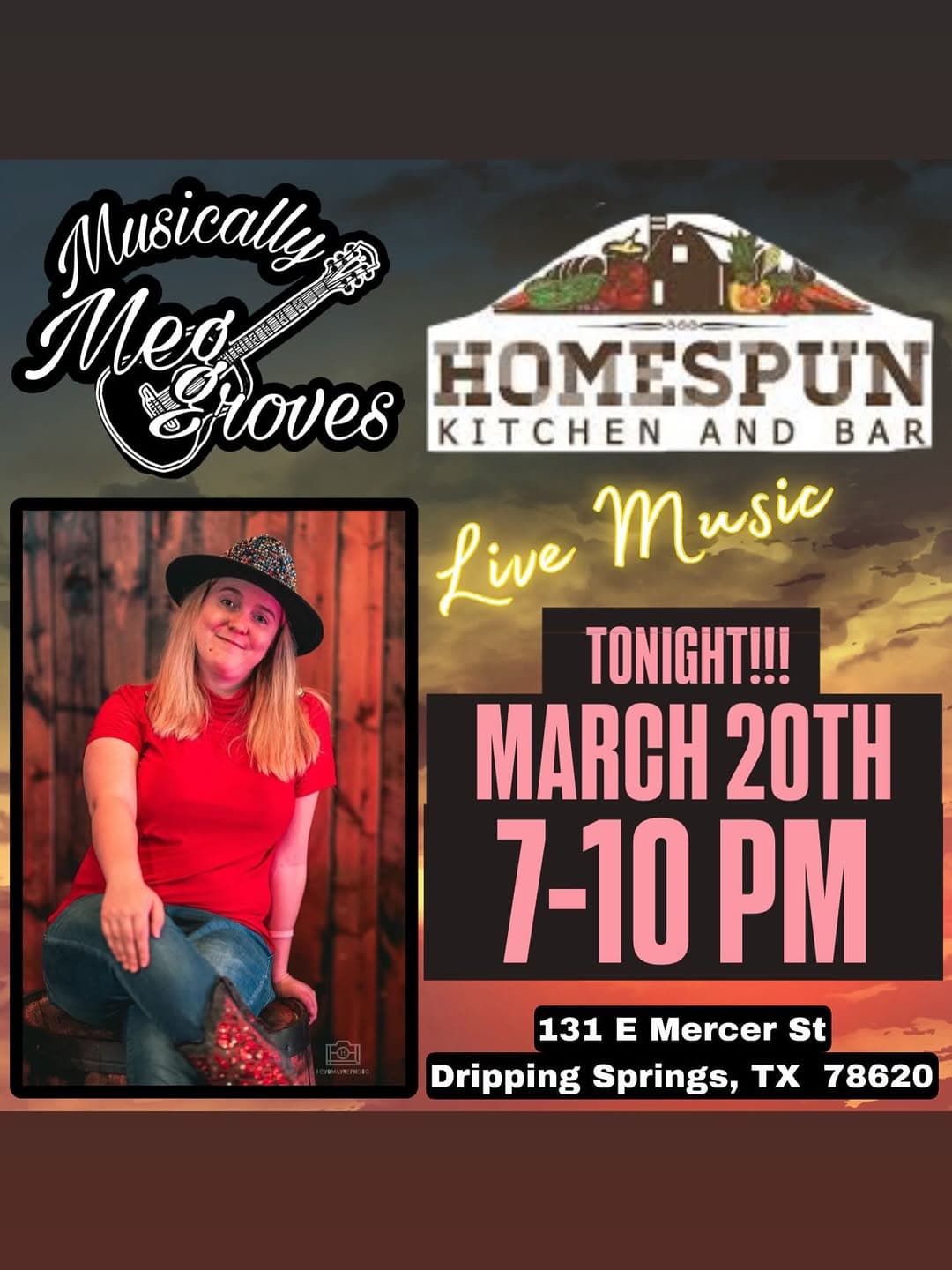 Meg Groves Live Music at Homespun Kitchen and Bar — 1 of 5