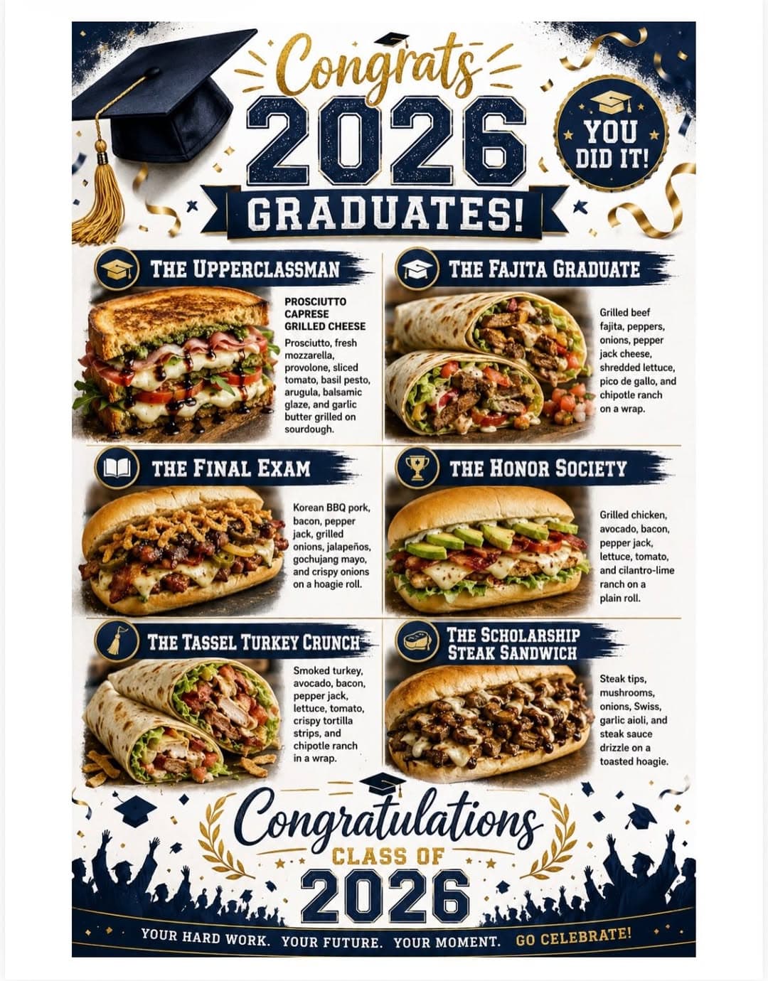 Weekly Specials & Graduation Themed Sandwiches at Turcotte Butchers — 1 of 2